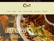 Tablet Screenshot of cococabanarestaurant.com